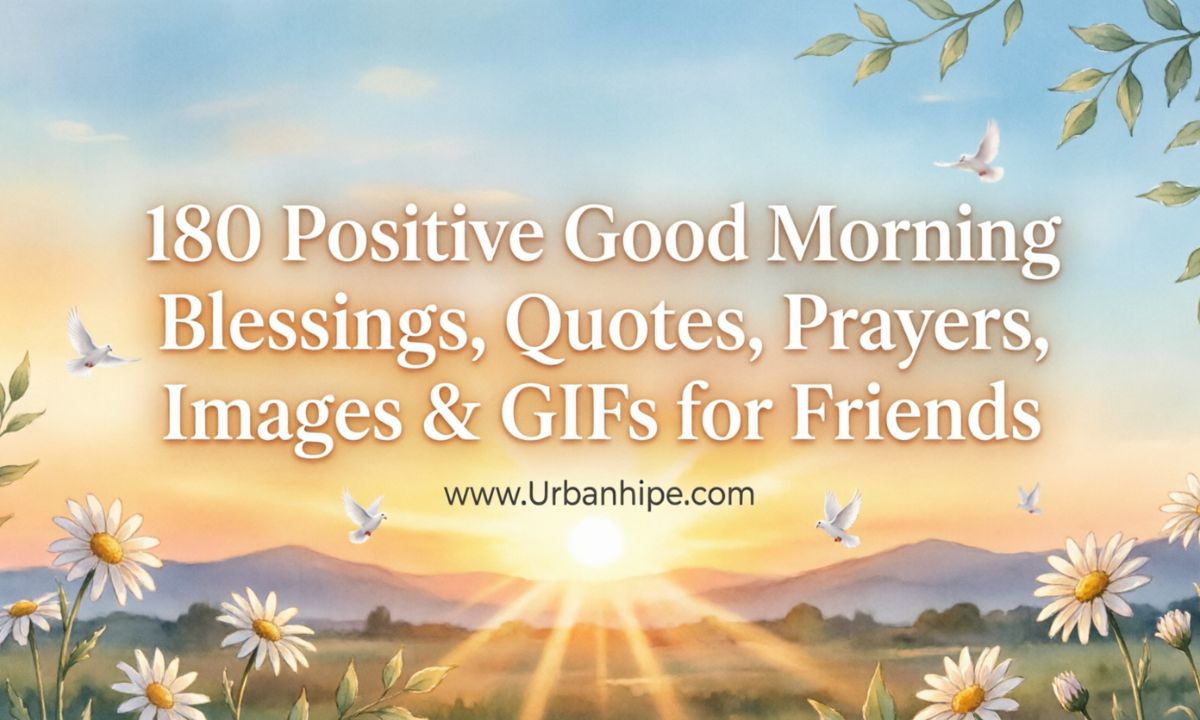 180 Positive Good Morning Blessings, Quotes, Prayers, Images & GIFs for Friends