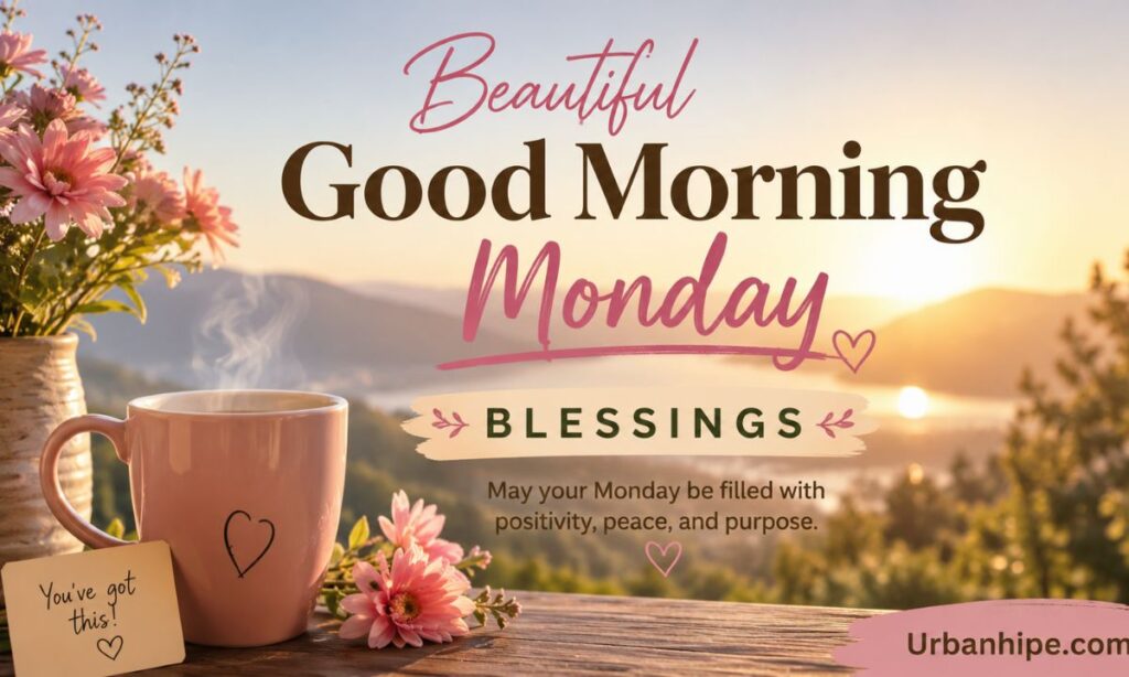 Beautiful Good Morning Monday Blessings
