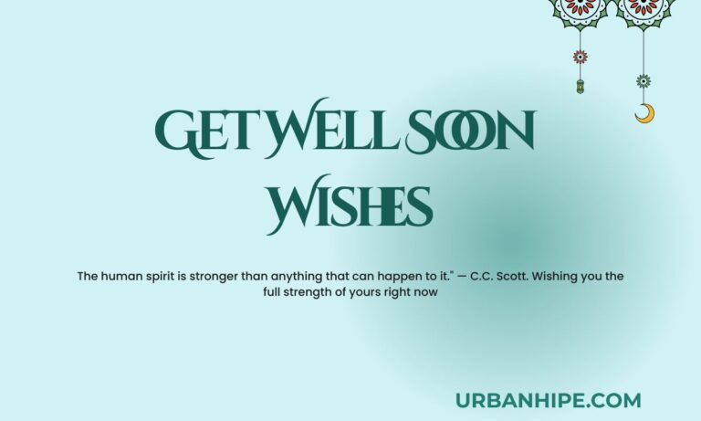 Get Well Soon Wishes