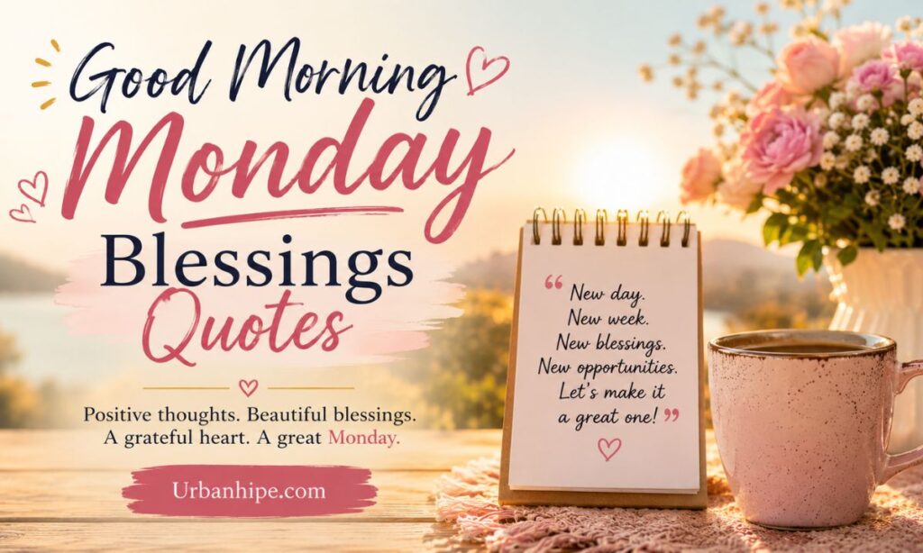 Good Morning Monday Blessings Quotes