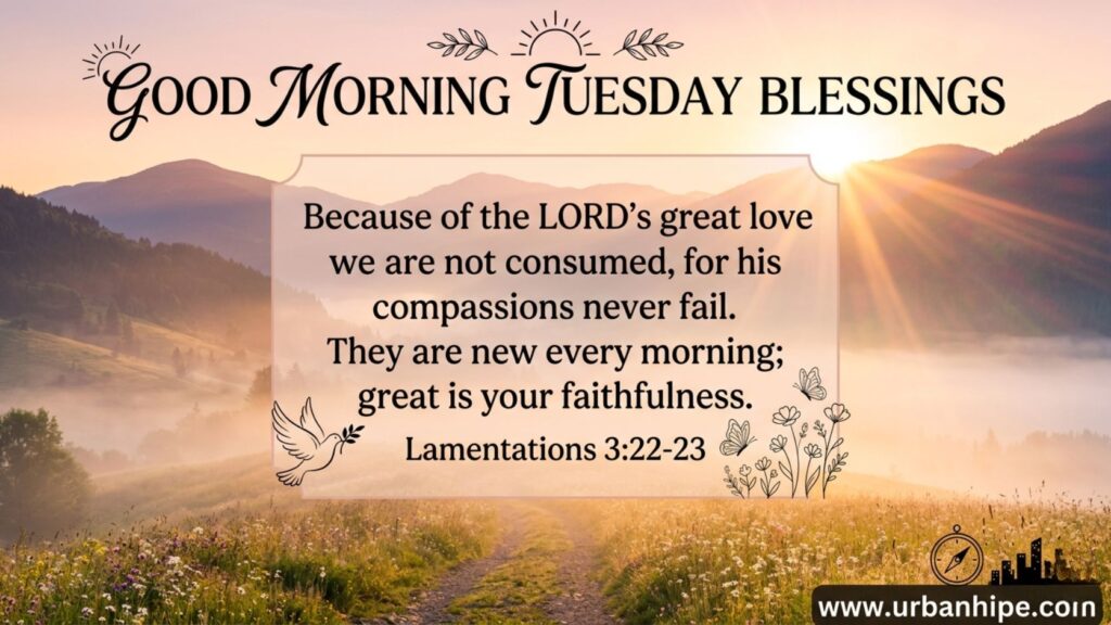 Good Morning Tuesday Blessings Bible Verses