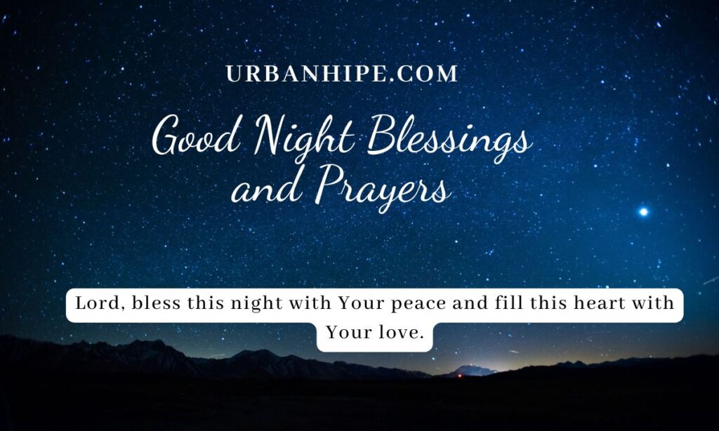 Good Night Blessings and Prayers