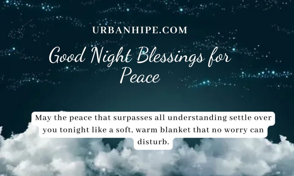 Good Night Blessings for Peace