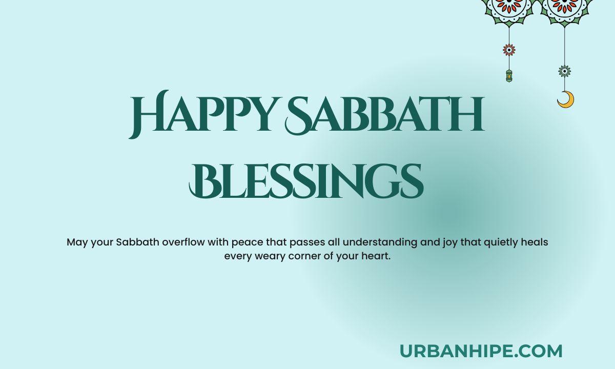 Happy Sabbath Blessings