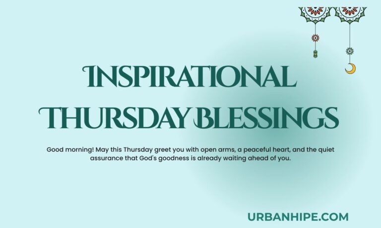 Inspirational Thursday Blessings