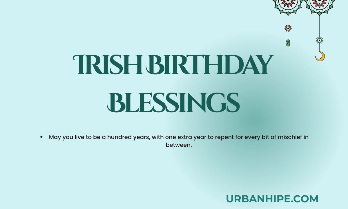 Irish Birthday Blessings