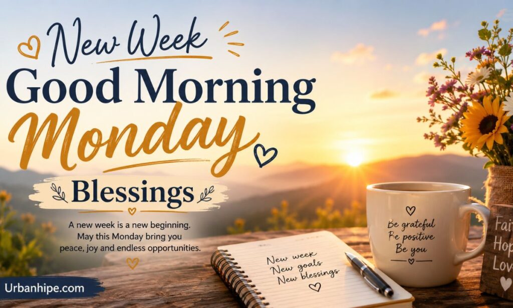 New Week Good Morning Monday Blessings