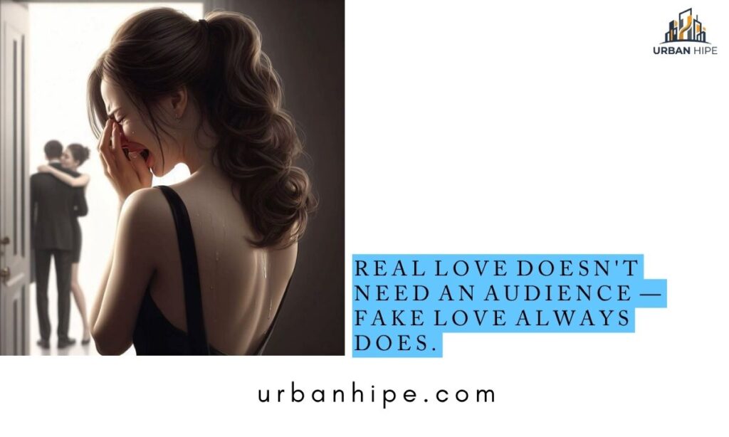 Short Fake Love Quote