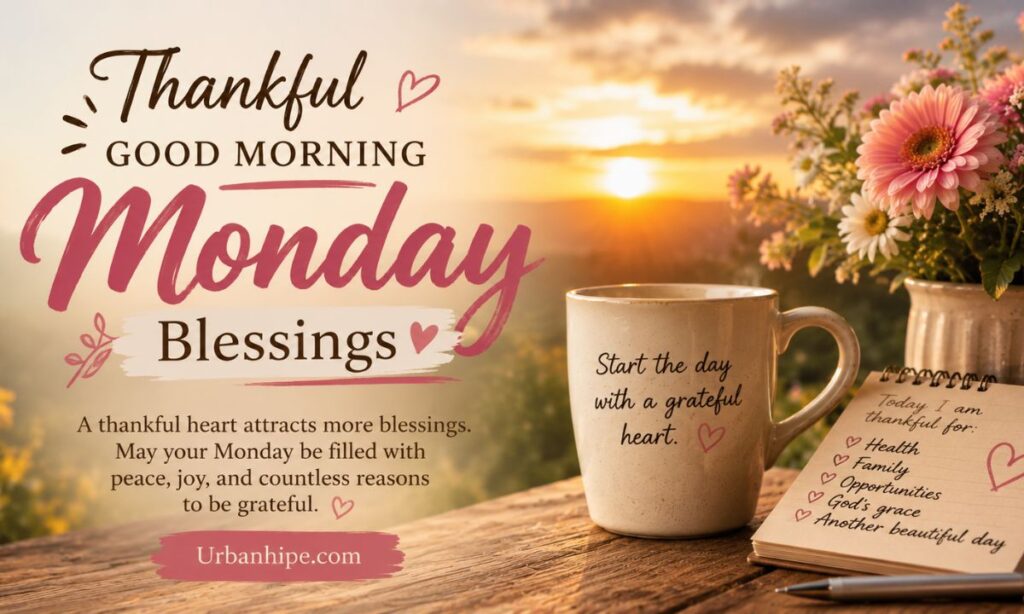 Thankful Good Morning Monday Blessings