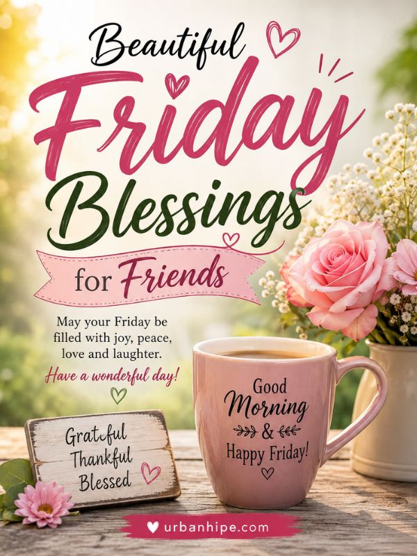 Beautiful Friday Blessings for Friends