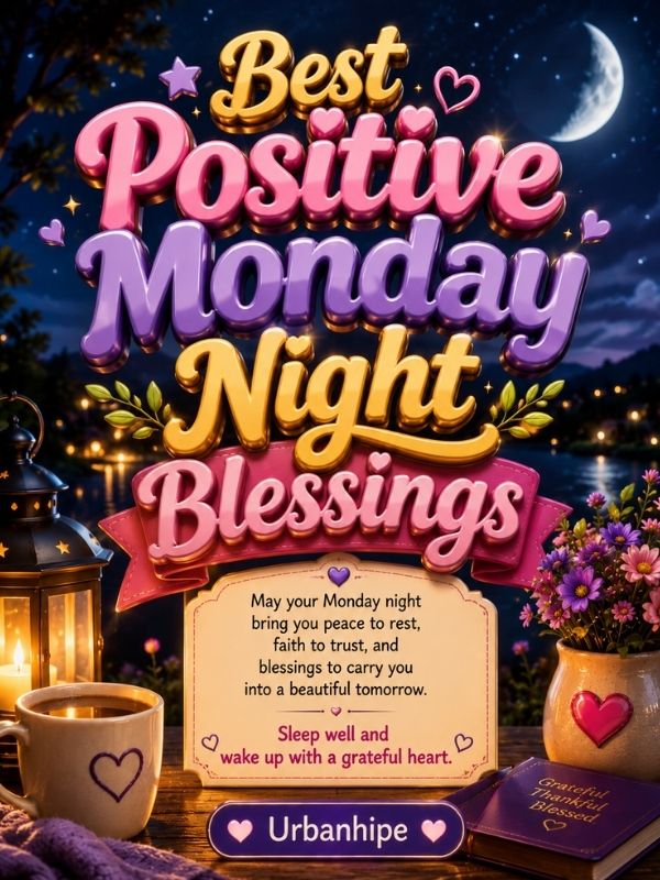 Best Positive Monday Night Blessings