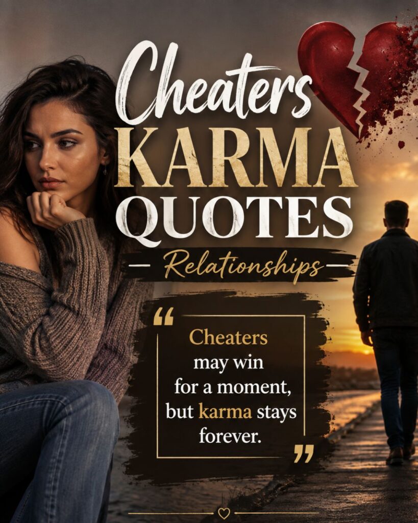 Cheaters Karma Quotes 