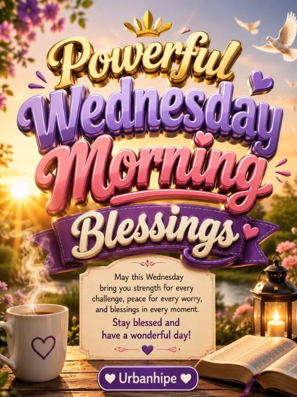 Powerful Wednesday Morning Blessings